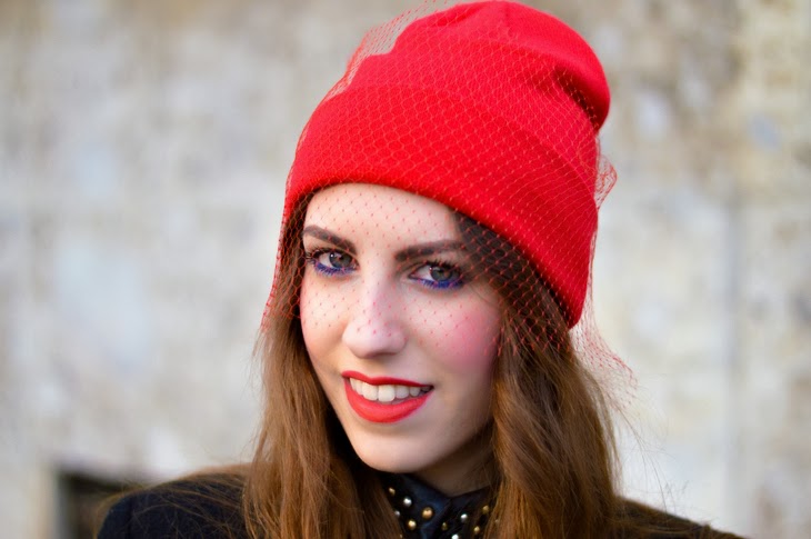 Jil Sander DIY Veiled Beanie Beanie con veletta trend cappello urban chic thesparklingcinnamon essence stay matte lip cream silky red
