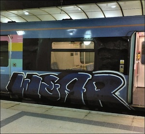 wear graffiti train vandal essex