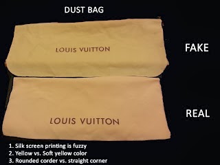 lv dust bag fake vs real