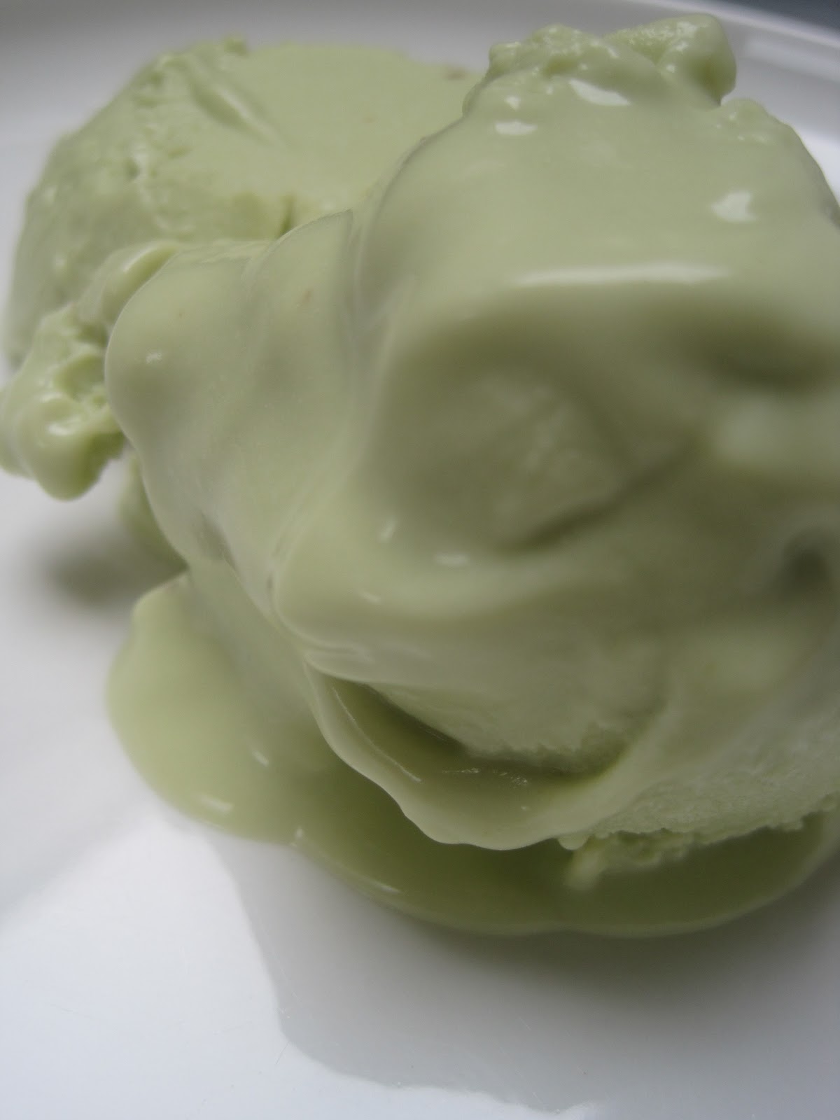 Avocado Frozen Yogurt with Honey and Vanilla