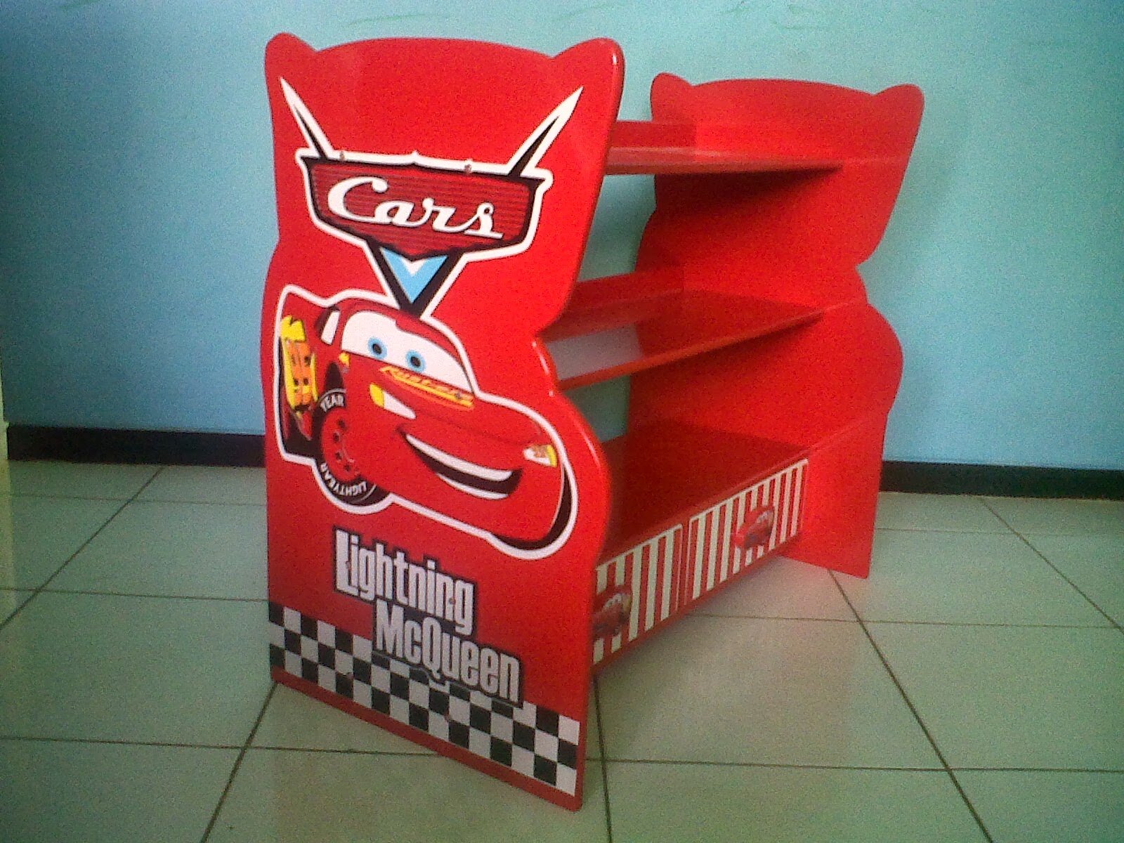 simple meja belajar anak rak serbaguna cars mcqueen simple meja belajar anak rak serbaguna cars mcqueen