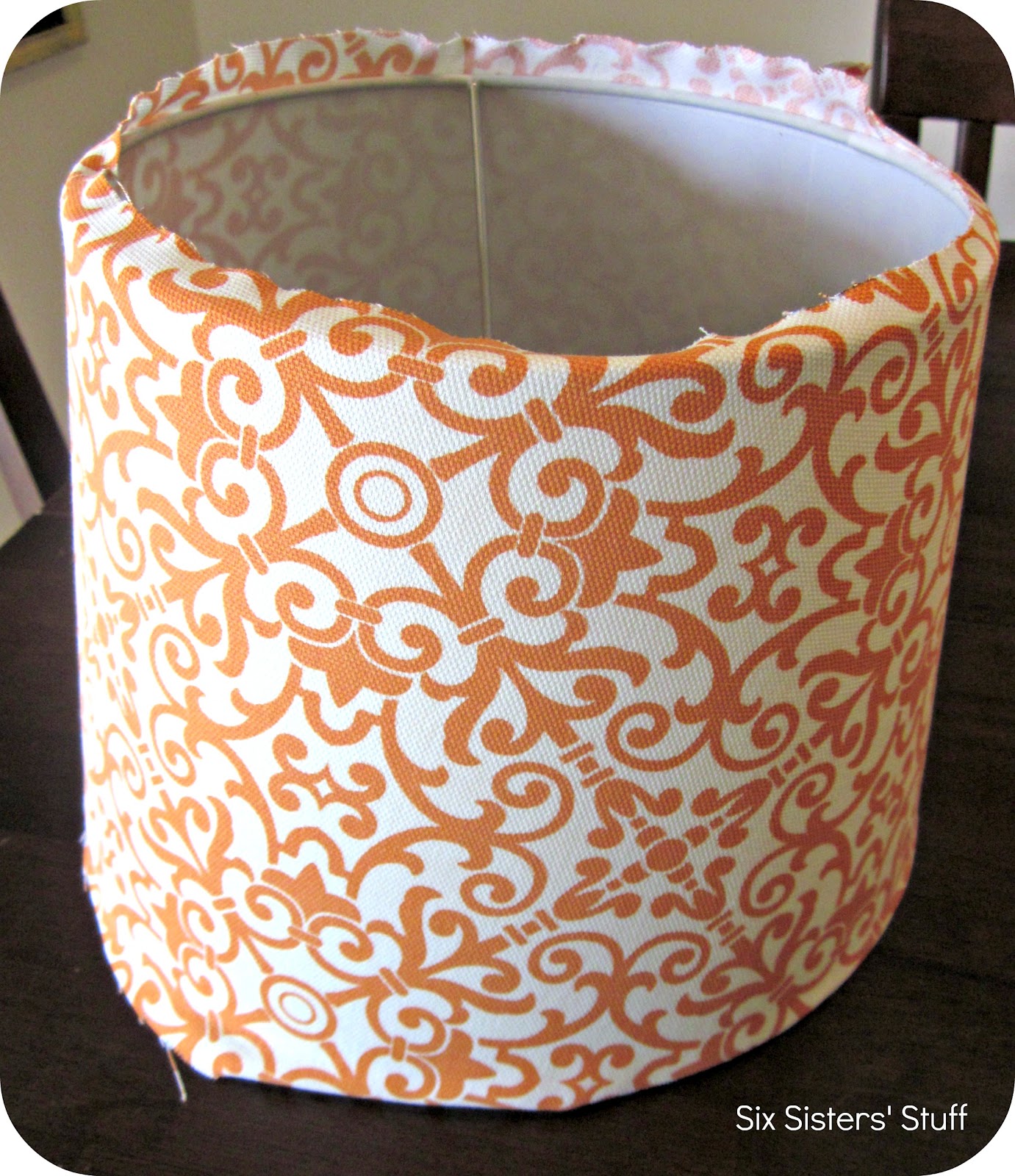 DIY Fabric Lampshade Recover Tutorial DIY Fabric Lampshade Recover Tutorial