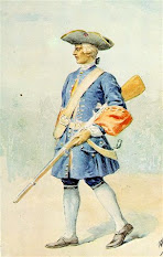Fuzileiro -- (1740) - ( Posição de marcha com arma )