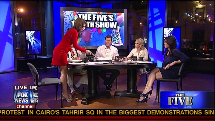 Kimberly Guilfoyle shows off Butt on Fox the Five