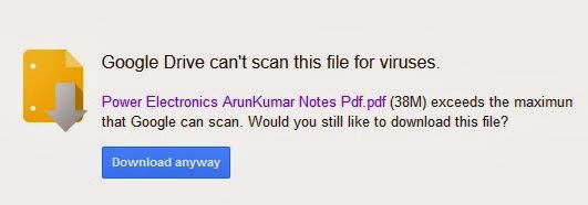 Download Pdf Above 35 MB in Google Drive