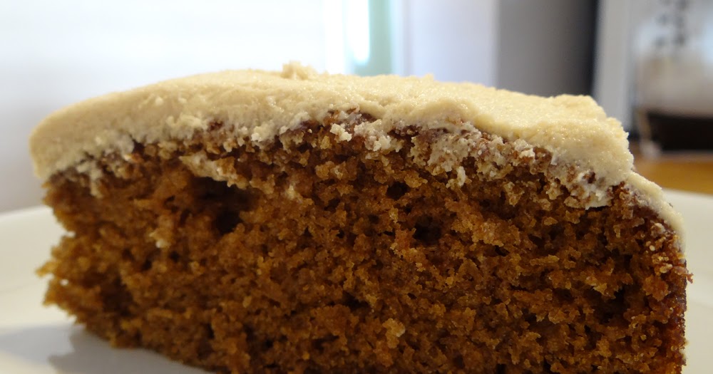 Vegan spice cake with brown sugar icing Kitchen Stitching