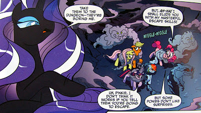 Nightmare Rarity orders the Mane Five to be taken to the dungeon