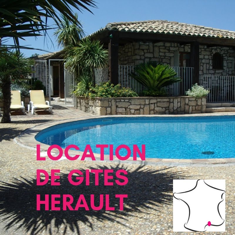 location vacances de gites avec piscine privée à Pomérols - Hérault - Sud de France