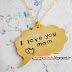 I Love You Mom Cute Quote Locket | Mother Quotes in English