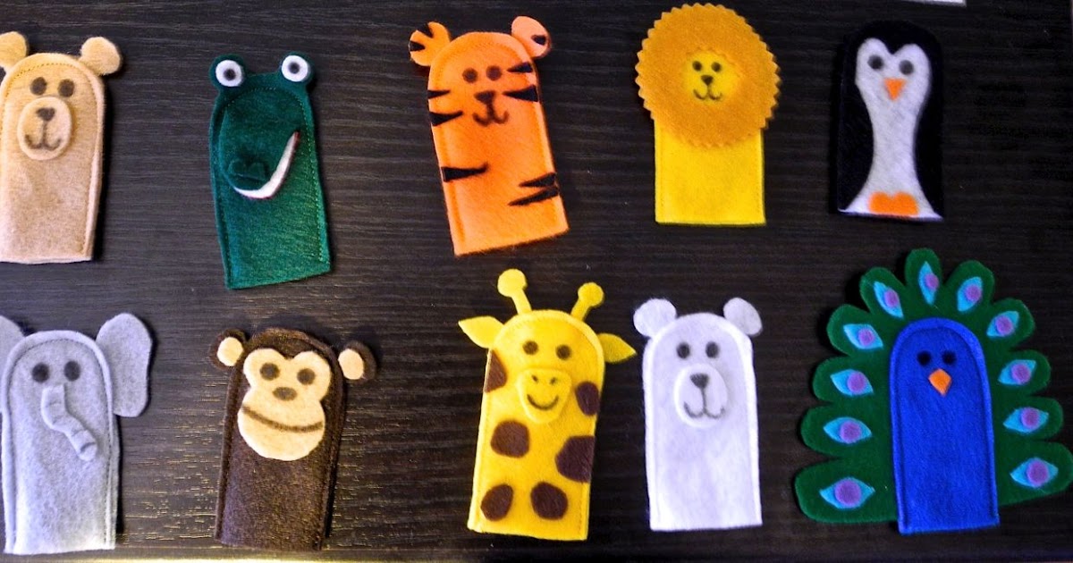 zoo finger puppets