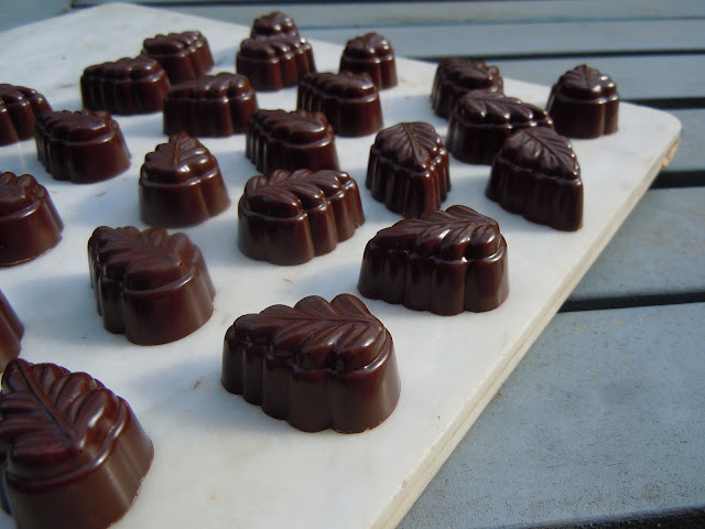 Praline chocolat au lait - ganache à la fève Tonka