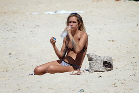 Alice Dellal on The Beach in Rio De Janeiro Alice Dellal on The Beach in Rio De Janeiro