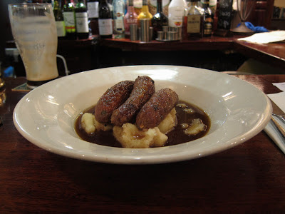 Sausages and Mash in London