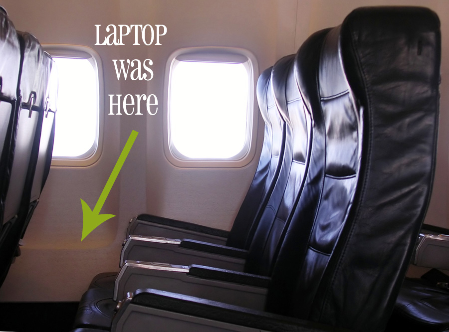 Laptop On Plane