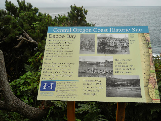 Depoe Bay historic plaque