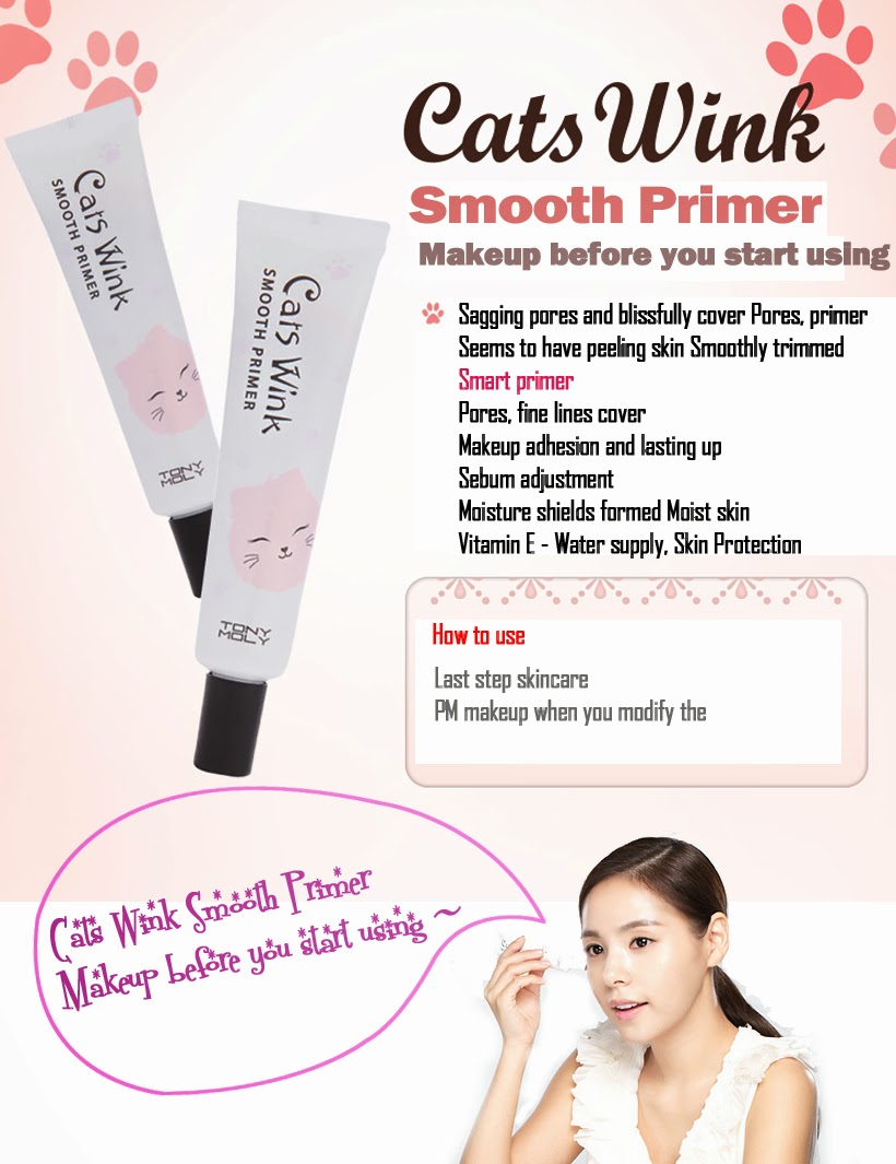 Sweet Asian Style♥ TONYMOLY Cats Wink Smooth Primer Review