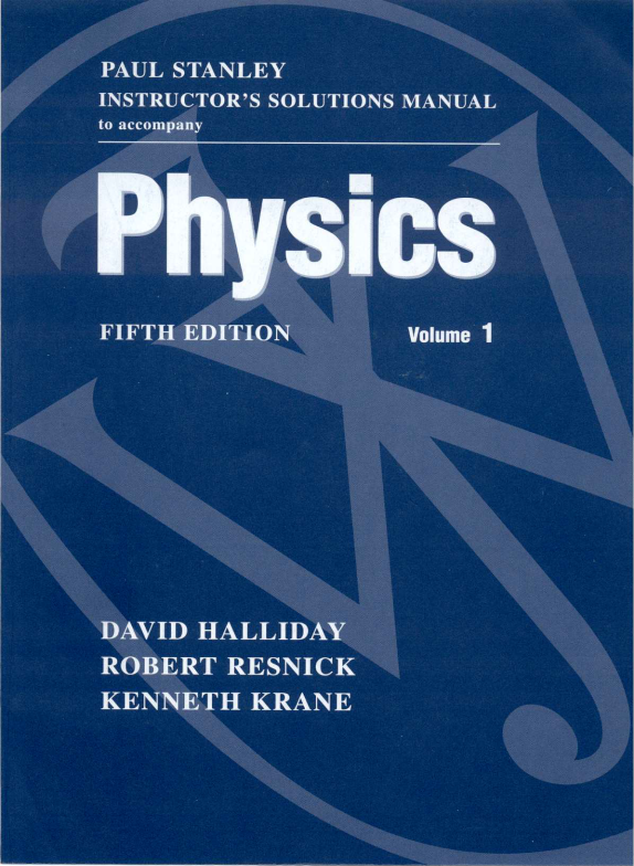 Halliday Resnick Krane Physics Volume 1 5th Edition Pdf