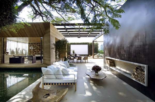 TOP 7 UNIQUE HOUSE DESIGN: MODERN HOME LOFT FEATURES “OUTDOOR” ELEMENTS INSIDE, LIKE STONE, STEEL, GLASS AND WOOD PANELING, AND ELIMINATES