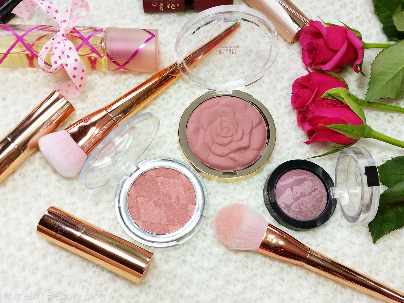 Milani Powder Blush 01 Romantic Rose Mateja's Beauty Blog