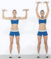 Ejercicio para hombros, press para hombro Ejercicio para hombros, press para hombro