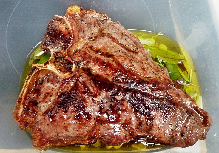 Prostmahlzeit Porterhouse Steak vom Grill