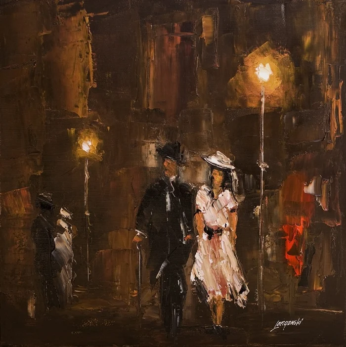 Marek Langowski | Polish Impressionist Landscapes painter | Venice by night