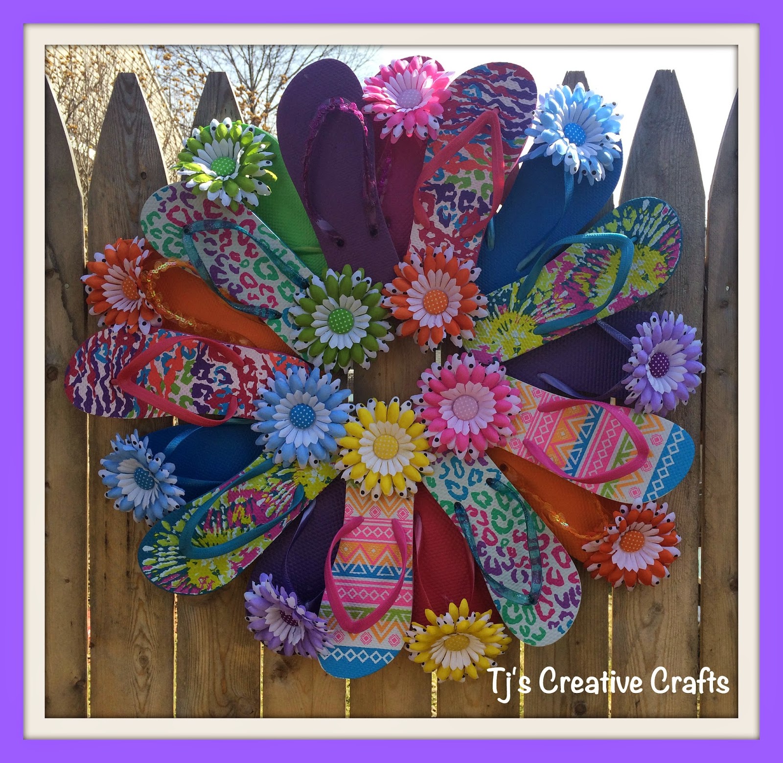 flip flop wreath craft