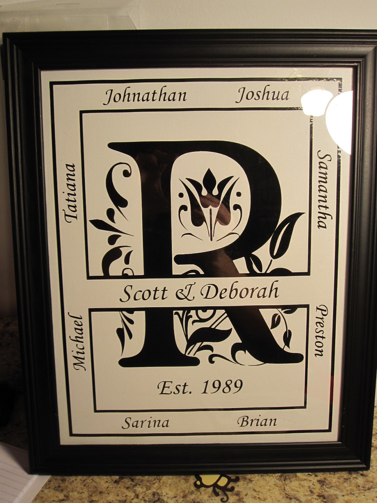 PAPERPASTIME Regal Name frame