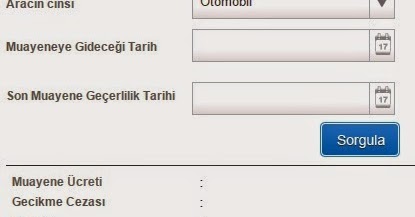 E Sorgulamatr Arac Muayene Gecikme Cezasi Sorgulama