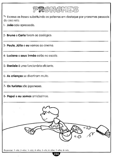 PRONOMES ATIVIDADES PARA IMPRIMIR II - PORTAL ESCOLA
