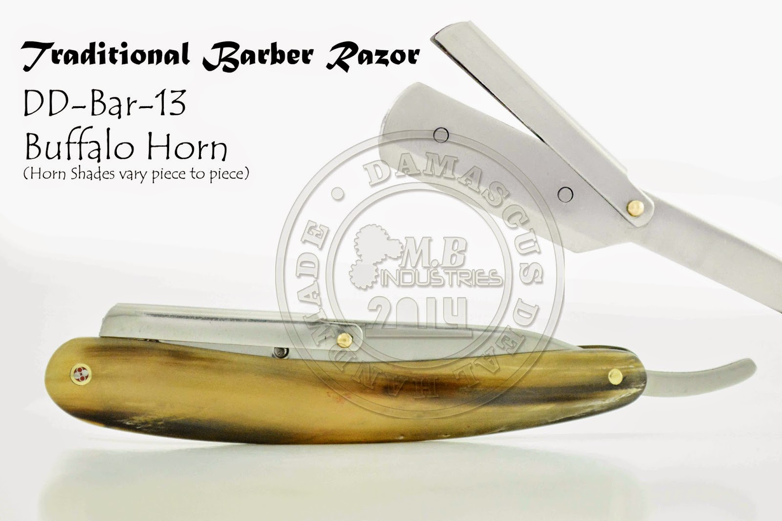 Damascus Deal Traditional Barber Razor (Disposable Blade Straight Razor)