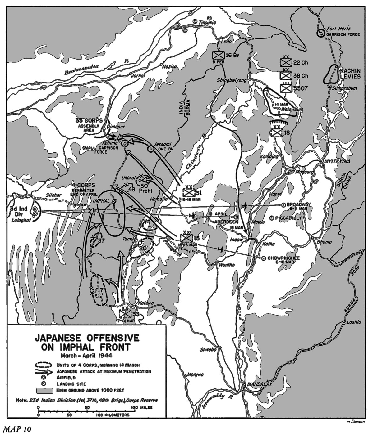ChinaBurmaIndia WWII Imphal Offensive