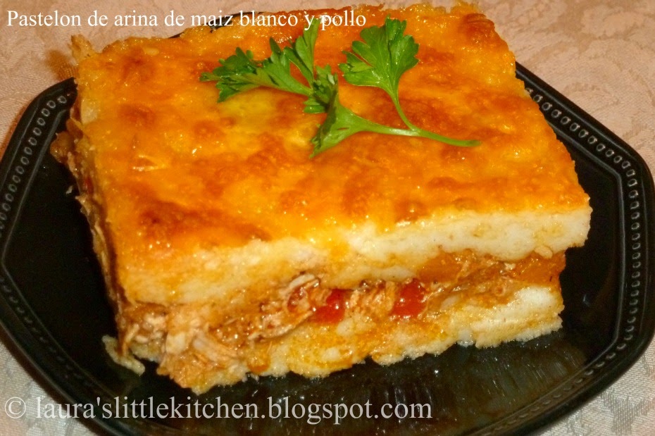 Laura's Litte Kitchen Pastelon de harina de maiz blanco y pollo (Corn