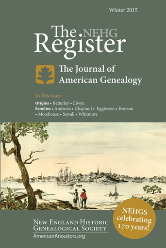 geneapress the new england historical and genealogical register