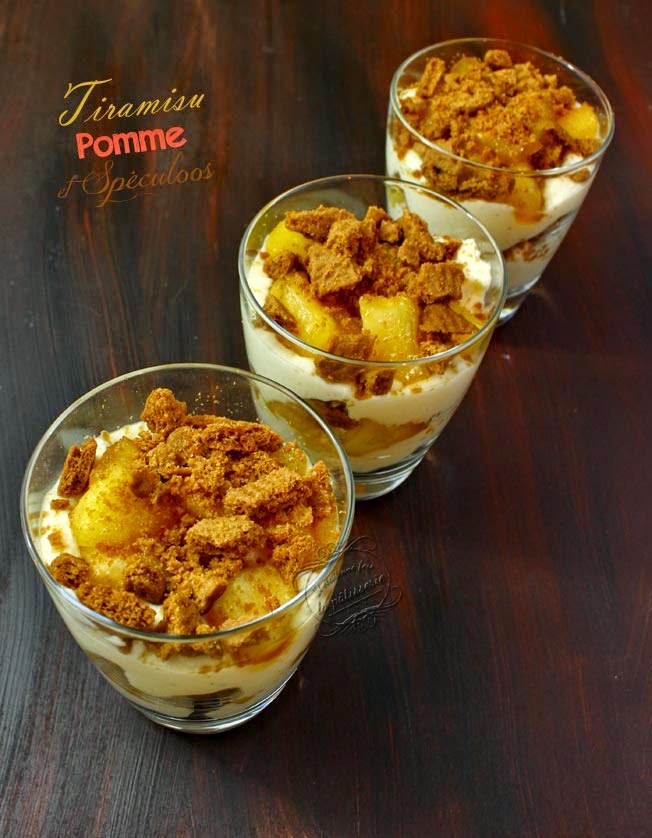 recette facile tiramisu speculoos pommes