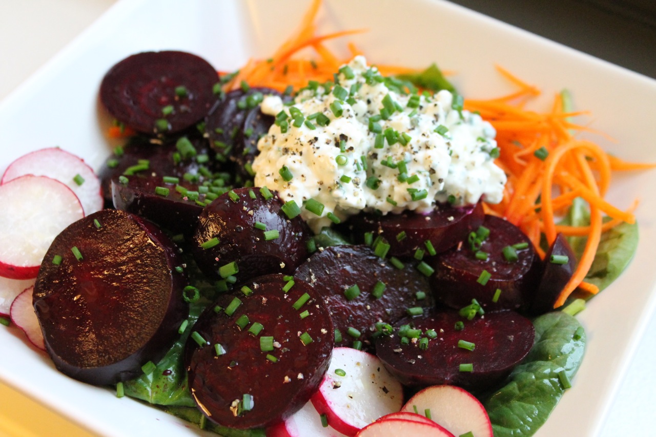 Cook In Dine Out Roasted Beet And Cottage Cheese Salad