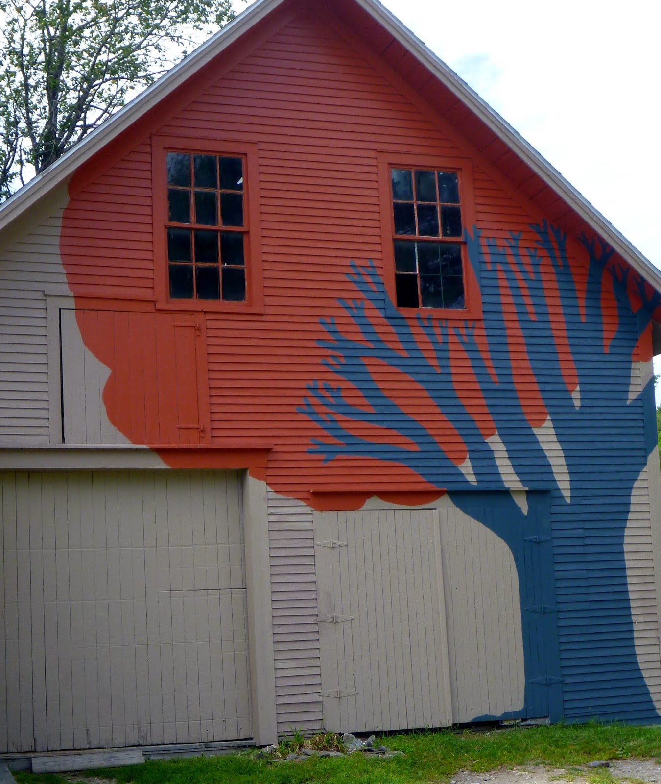 Barn Mural Makeover!!