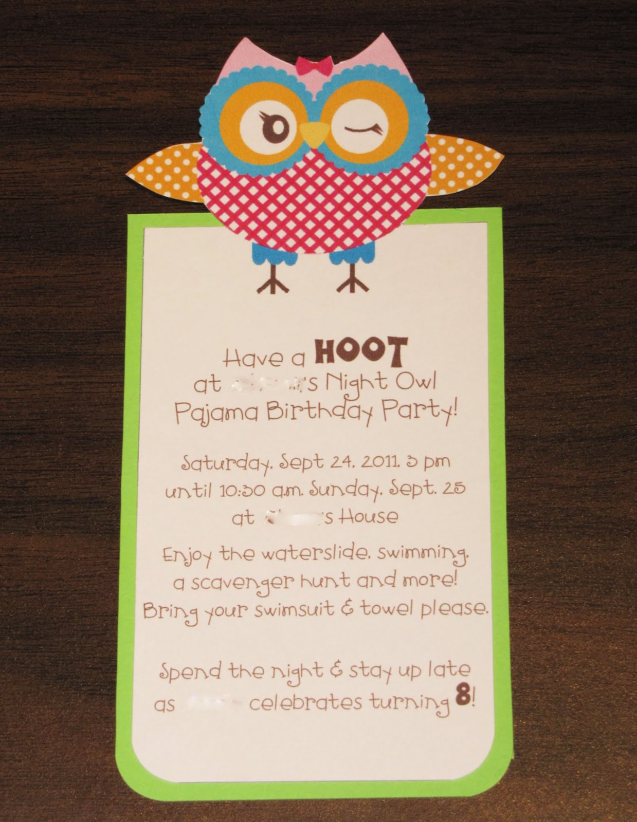 party invite wording