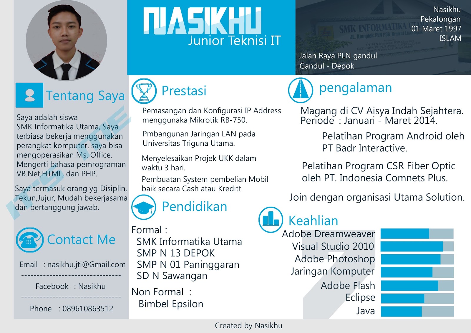 Menjadikan Hidup Lebih Bermakna Contoh Contoh Cv Menarik