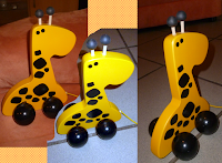 MeinLiLaLu Nachziehtier Giraffe