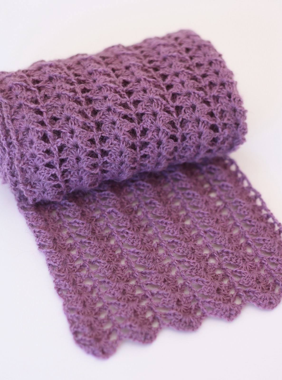 Crocheted Scarf Free Pattern - A Spoonful Of Sugar