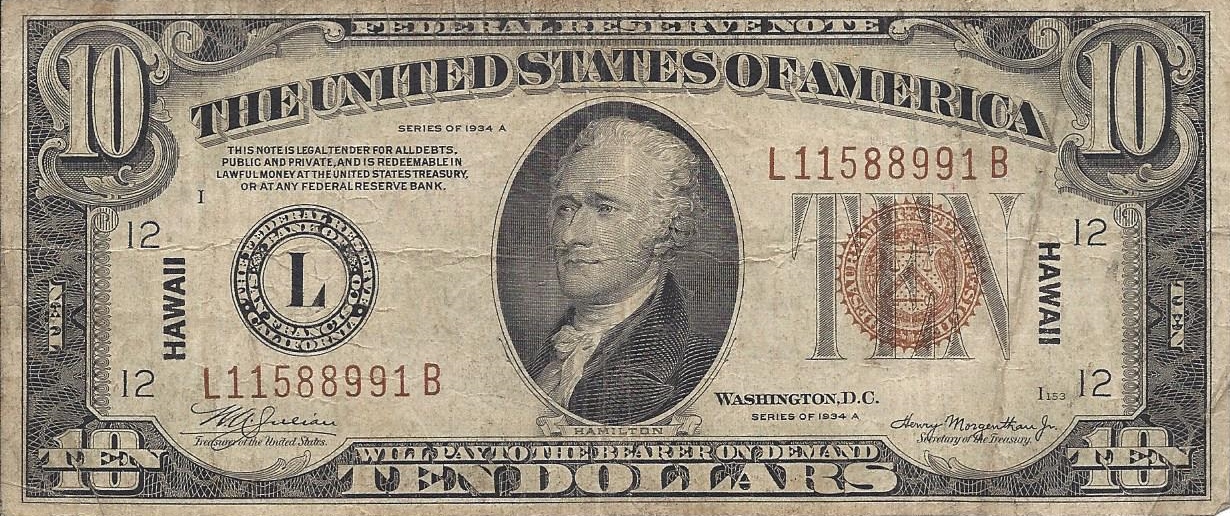 WWII Navy Dentist Hawaiian Currency