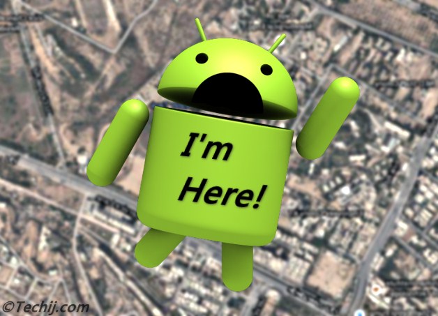 locate android phone on map