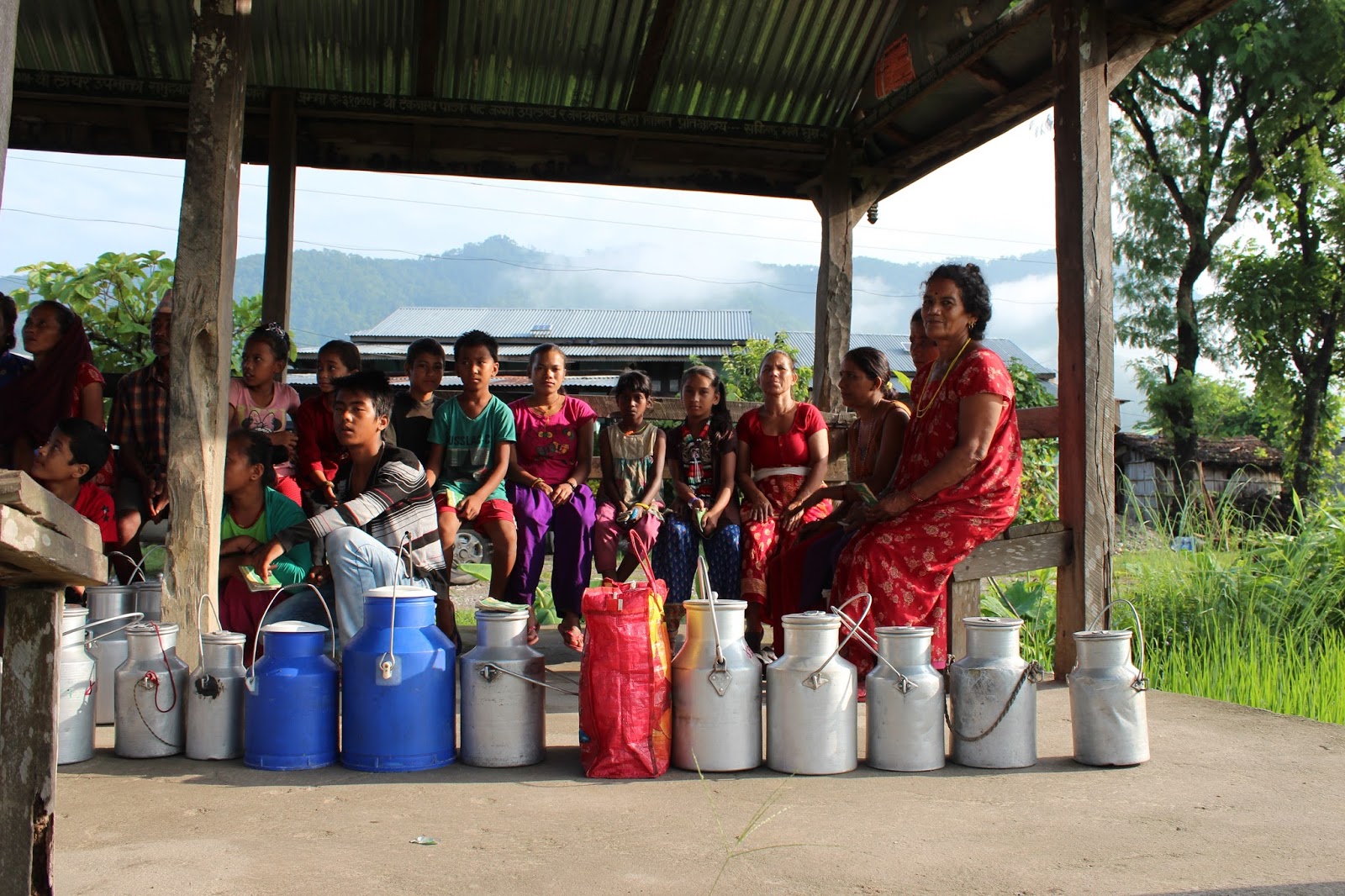 Simon and Judith with VSO, Nepal Milk... a mechanism for changing