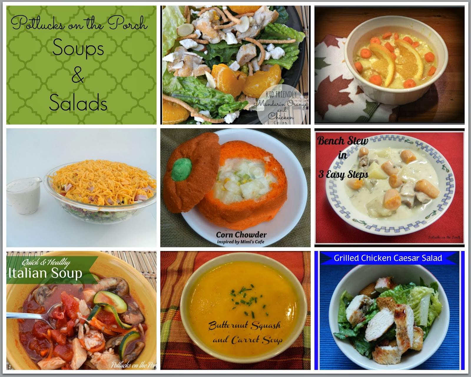 Potlucks on the Porch Soups and Salads from Potlucks on the Porch