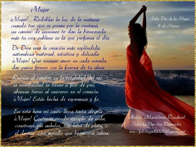 Pensamientos bonitos para el dia internacional de la mujer