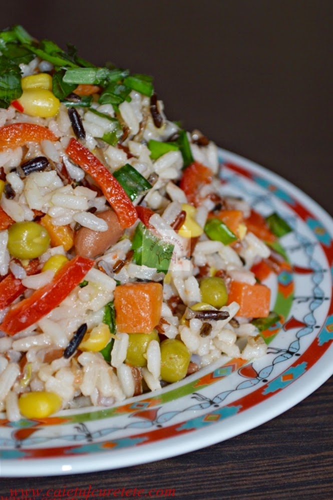 Salata de orez cu legume CAIETUL CU RETETE