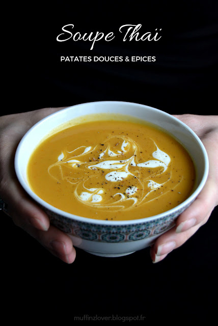 Recette facile soupe thai patates douces et épices - muffinzlover.blogspot.fr