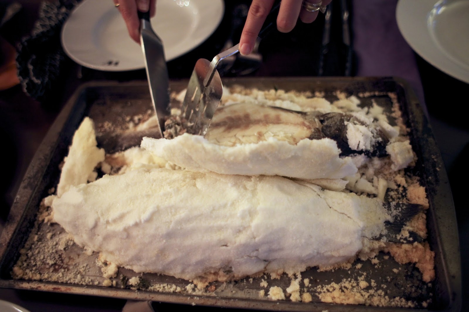 Capital A Whole fish roasted in salt