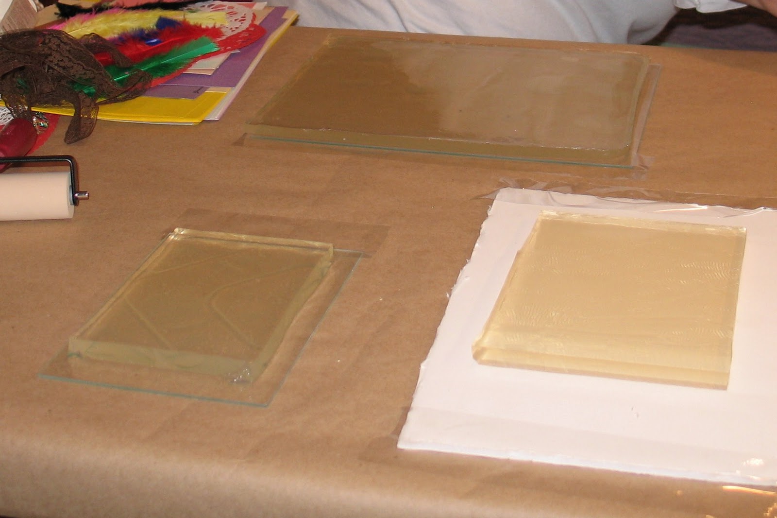 Northdixie Designs Monotypes Printmaking with a Gelatin Plate